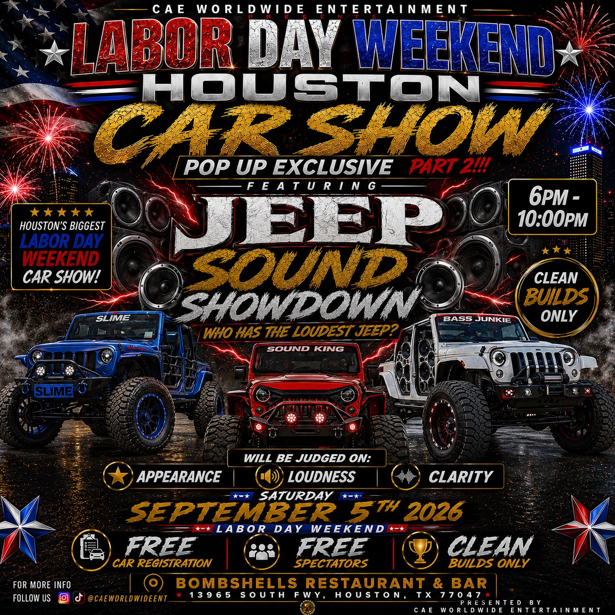 Labor Day Weekend Houston Car Show Pop Up Exclusive Part 2