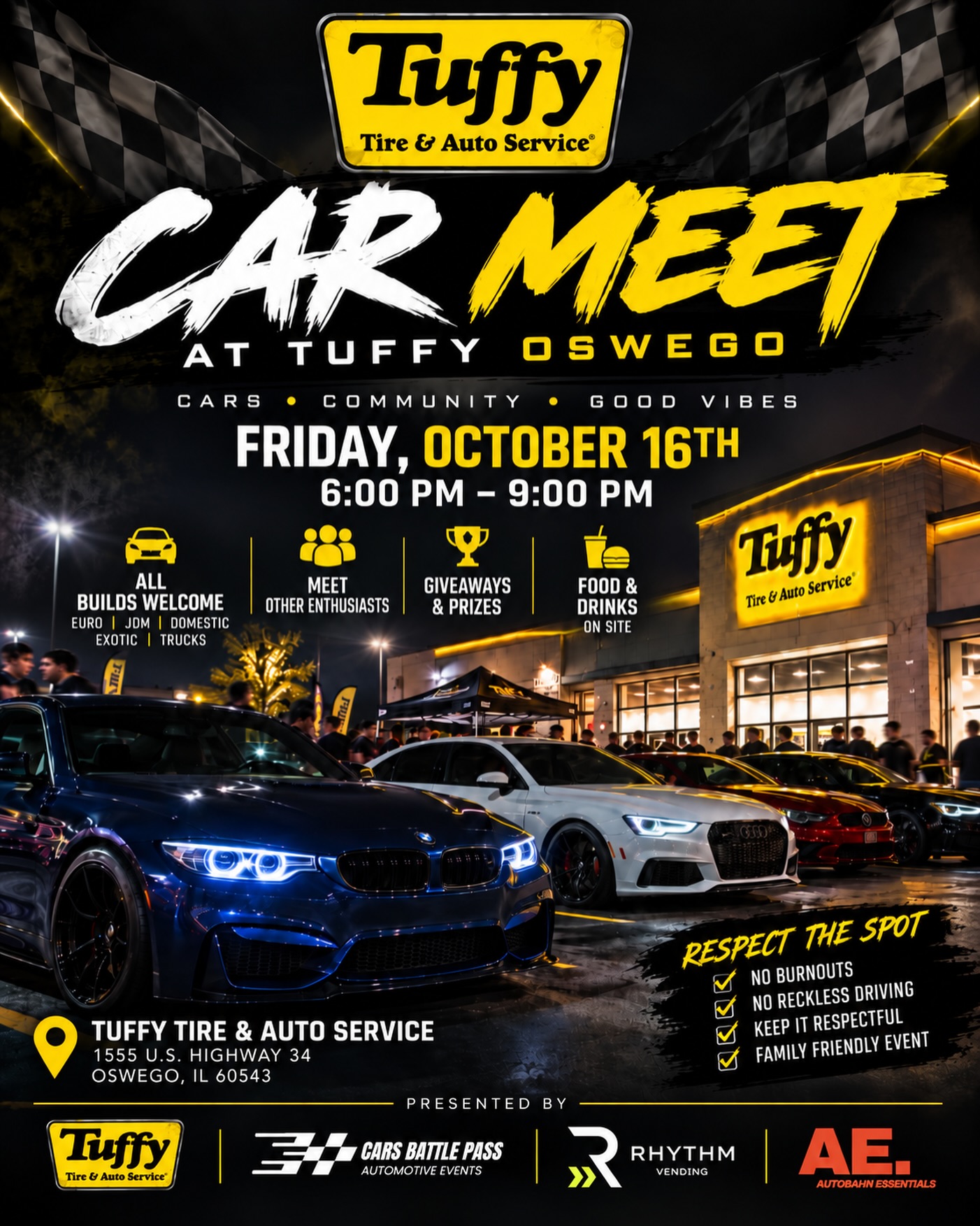 Car Meet at Tuffy Oswego